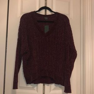 Maroon Chenille sweater! SUPER SOFT!!!!